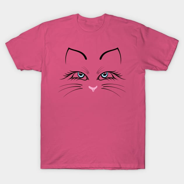 Cat Face T-Shirt by marcusmattingly